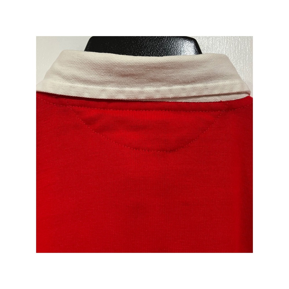 Halbro Rugby Shirt Wales Welsh Long Sleeve Embroidered Crest Red Size XL? - Picture 8 of 11
